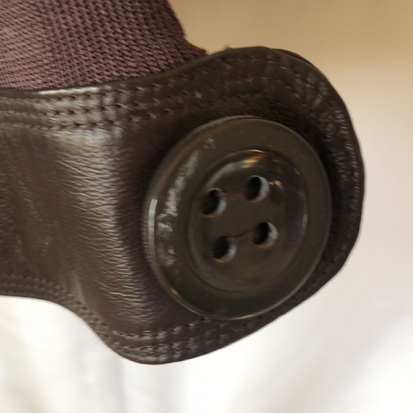 NYGARD COLLECTION dark brown leather flares 60’s style jacket. Size L (14 -16). - Picture 5 of 11